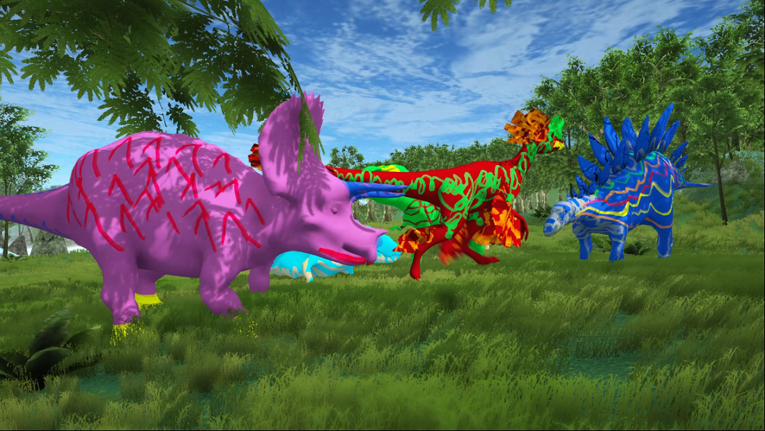 3D Alive dinosaurs for kids
